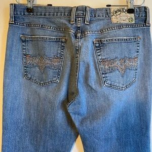 Lucky Brand denim jeans with decorative pockets